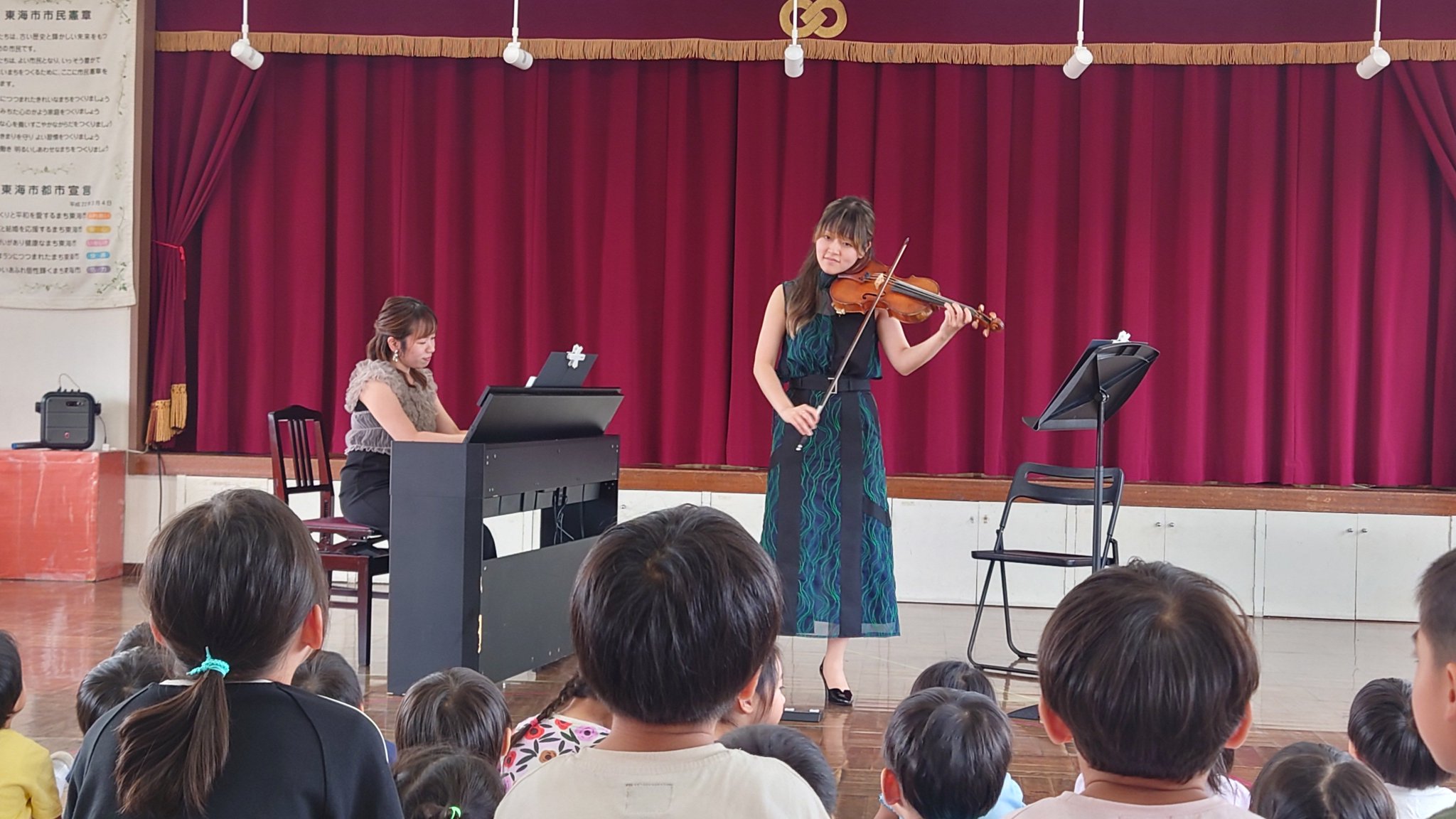 2026/8/27（木）アウトリーチ演奏 愛知県東海市内保育園 尾髙詩音里、江野藍子